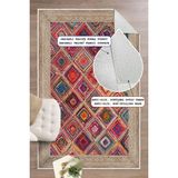 Pelura Halı Dijital Baskılı Kilim Desen Dekoratif Kaymaz Taban Yıkanabilir Salon Halısı - 200 x 290 cm - Çok Renkli