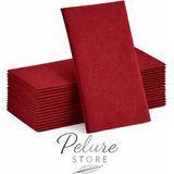 Pelure Store Kumaş Dokulu Bordo 20'li Özel Kutulu Kağıt Peçete