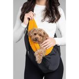 Peluş Astarlı Köpek Ana Kucağı Çanta Siyah - Çok Renkli