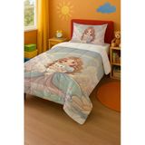 Peluş Ayıcıklı Prenses Çocuk Yorganı