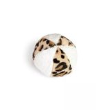 Peluş Desenli Top - 11 Cm, Beyaz
