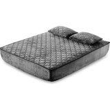Peluş Dokumalı Kılıf Alez (Sıvı Geçirmez) Yıkanabilir - Antrasit - Gri - 180 x 200 cm