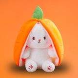 Peluş Dünyam Peluş Tavşan Uzun Kulaklı Saklambaç Tavşan Çilek Tavşan Havuç Tavşan Sevgiliye Hediye - 35 Cm