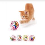 Peluş Fareli Tel Kafesli Kedi Oyuncak 6 cm