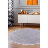 Peluş Halı Açık Gri Cool Yıkanabilir Yuvarlak Post Yolluk Kilim Salon Halısı Modelleri