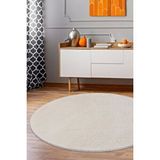 Peluş Halı Açık Vizon Cool Yıkanabilir Yuvarlak Post Yolluk Kilim Salon Halısı Modeli