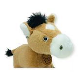 Peluş Hayvanlar Sesli 30 Cm At - Koyu Kahverengi