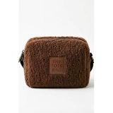 Peluş Kahverengi Organizer Çanta – Günlük Kullanım Makyaj Çantası