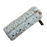 Peluş Kalemlik Silindir Tek Bölmeli Açık Krem, Astarlı - 23X8