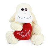 Pelüş Kalpli Kuzu,Kawaii,Kuzu,Doldurulabilir Oyuncak,Pelüş Koyun,Kalpli Kuzu,Arkadaşım Kuzu,Sevgiliye Hediye,Çocuğa Hediye,Yılbaşı Hediyesi (Kuzu)