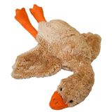 Pelüş Kaz, Oyuncak, Yastık,Hamile Yastığı, Beyaz Kuğu Doldurulmuş Hayvan, Komik Ördek Peluş Bebek, Sevimli Kaz Peluş Oyuncak Doldurulmuş Hayvanlar Çocuklar için Oyuncak Hediyeleri (No:3 Kahve 140)