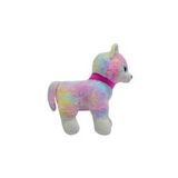 PELUŞ KEDİ 30 CM PEMBE TOKALI AYAKTA DURAN KEDİ - Uyku Ve Oyun Arkadaşı Peluş Oyuncak