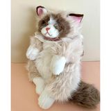 Pelus Kedi Askılı Sırt Çanta | Meow Sesli, Çocuklar için, Yumuşak Pelüş, Günlük Kullanım
