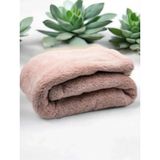 Peluş Kedi Battaniyesi - Pembe - 80 x 100 cm