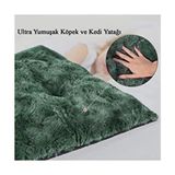 Peluş Kedi & Köpek Yatağı Yer Minderi - Karışık - XL Beden Ultra Yumuşak Konfor - Turuncu