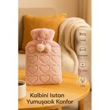 Peluş Kılıflı Sıcak Su Torbası 2 L - Pembe