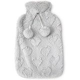 Peluş Kılıflı Sıcak Su Torbası 31x19 cm Uzun Süre Isı Koruyan Yumuşak Termal Kompres Boyun Sırt Bel Karın Ağrıları İçin Rahatlatıcı Isıtıcı Torba