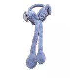 Peluş Kulaklık Hareketli Peluş Çocuk Kulaklığı Mavi