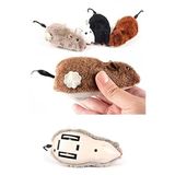 Peluş Kurmalı Fare Kedi Oyuncağı - Yaratıcı Tasarım