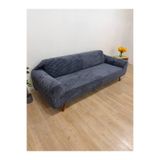 peluş Lastikli Koltuk Örtüsü 3 kişilik Yıkanabilir Esnek Koltuk Kılıfı antrasit 180 x 230