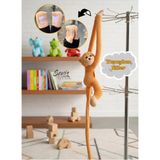 Peluş Maymun Elleri Yapışan Oyun ve Uyku Arkadaşı Peluş Maymun Oyuncak Sarılan Maymun Turuncu