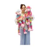 Peluş Maymun Uyku Arkadaşım Yumuşak Renkli Maymun 60 Cm 1 Adet Fiyatıdır . Abyss