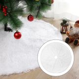 Pelüş Noel ağacı etekleri beyaz, yuvarlak şekilli Noel ağacı standı, halı, suni kürk, kar tanesi, Noel ağacı örtüsü, Noel dekorasyonu, zemin dekorasyonu, tatil ağacı süsleri için (78 cm)