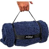 Peluş Polar Kamp Battaniyesi - Lacivert - Acil Durum Battaniye - Argeus Camp - 150 x 215 cm - Çok Renkli