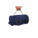 Peluş Polar Kamp Battaniyesi - Lacivert - Acil Durum Battaniye - Camp
