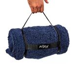Peluş Polar Televizyon Battaniyesi - Lacivert