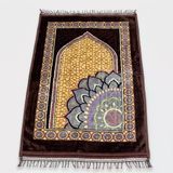 Peluş Seccade 80X120 Cm , Desenli Lüks Namaz Seccadesi