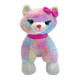 Peluş Sepeti Halley Oyuncak 30 Cm Pembe Tokalı Kedi Peluş