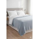 Peluş Tek Kişilik Battaniye Welsoft Battaniye Tv Battaniyesi Polar Battaniye Ekstra Yumuşak Peluş Battaniye - 150 x 200 cm - Açık Mavi