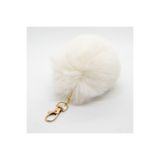 Peluş Tüylü Şirin Anahtarlık Çanta Aksesuarı, Standart, bell803, Beyaz, üniseks-yetişkin