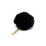 Peluş Tüylü Şirin Anahtarlık Çanta Aksesuarı, Standart, bell805, Siyah, üniseks-yetişkin