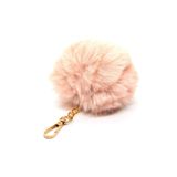 Peluş Tüylü Şirin Anahtarlık Çanta Aksesuarı, Standart, bell808, krem, üniseks-yetişkin