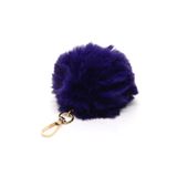 Peluş Tüylü Şirin Anahtarlık Çanta Aksesuarı, Standart, bell809, Mor, üniseks-yetişkin