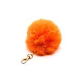 Peluş Tüylü Şirin Anahtarlık Çanta Aksesuarı, Standart, bell811, Turuncu, üniseks-yetişkin