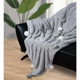 Pelüş Tv Battaniye Battaniye Televizyon Battaniyesi Peluş Polar Battaniye Çift Kişilik Tek Kiş - 0,6 x 19 x 29 cm - Çok Renkli