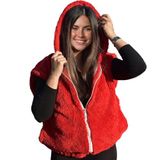 Pelüş Yelek,Sweat,Mont,sıcak Tutan Yelek, Yılbaşı Hediyesi (Kırmızı, 2liTakım)