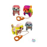 Peluş Yürüyen Havlayan Tasmalı Kumandalı Oyuncak Sevimli Köpek 17 Cm. Çok Renkli