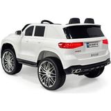 Peluşçu Dayı Akülü Araba 12V Uzaktan Kumanda Boss Gt Müzikli ve Bluetooth - Beyaz