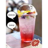 Pem Ambalaj 14 OZ Plastik Pet Milkshake Limonata Bardak Kapaklı 50 Adet