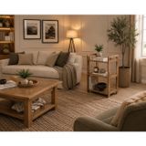 Pema Home %100 MDF Modern Minimalist 3 Raflı Çok Amaçlı Dekoratif Düzenleyici Kitaplık mas1