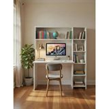 Pema Home %100MDF Kitaplıklı Çalışma Masası - 140 - Beyaz