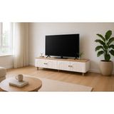 Pema Home Bohem %100 Mdf Membran Kaplama Tv Ünitesi - Beyaz
