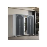 Pema Home Elegance %100 Mdf Membran 5 Kapaklı Dolap Gardırop