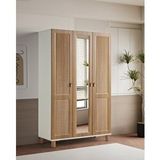 Pema Home Favori %100 Mdf Membran 3 Kapaklı Dolap Gardırop Ceviz