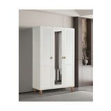 Pema Home Favori %100 Mdf Membran 3 Kapaklı Dolap Gardırop