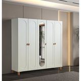 Pema Home Masal %100 Mdf Membran 5 Kapaklı Dolap Gardırop aytaşı Krem